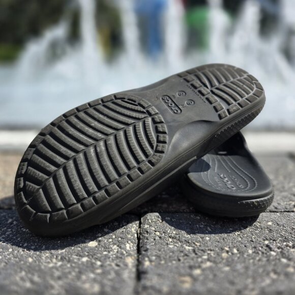 Crocs Classic Slide - Black - Size 8 - Picture 4 of 4